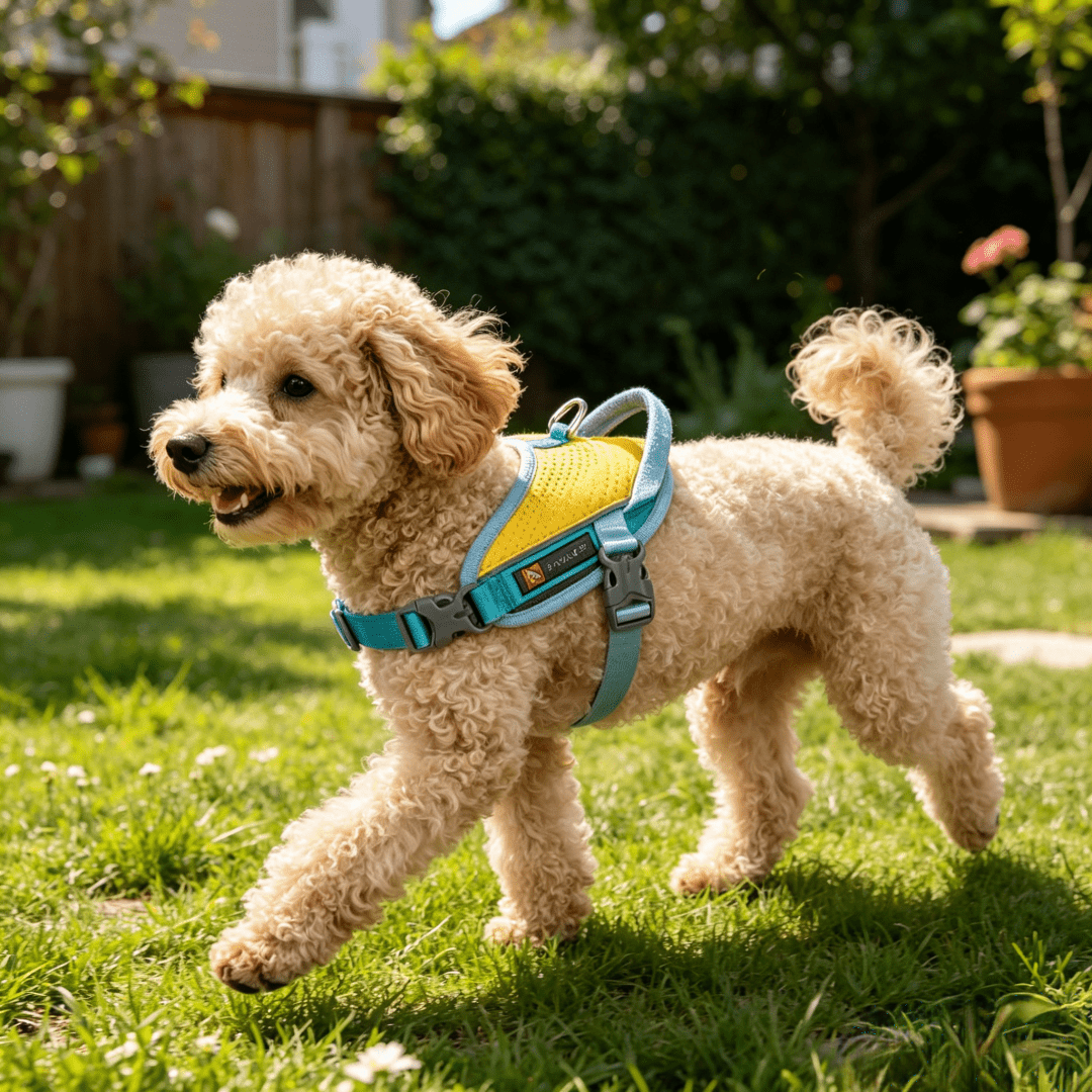 Anti-Pull Anti-Escape Reflective Pet Harness, Comfortable Breathable Mesh Lining, High-Quality Space Aluminum Leash D-Ring, Lightweight No-Burden Design, Anti-Pull Auxiliary Handle, Suitable For Medium And Small Dogs, Home And Outdoor Use. Close-Range