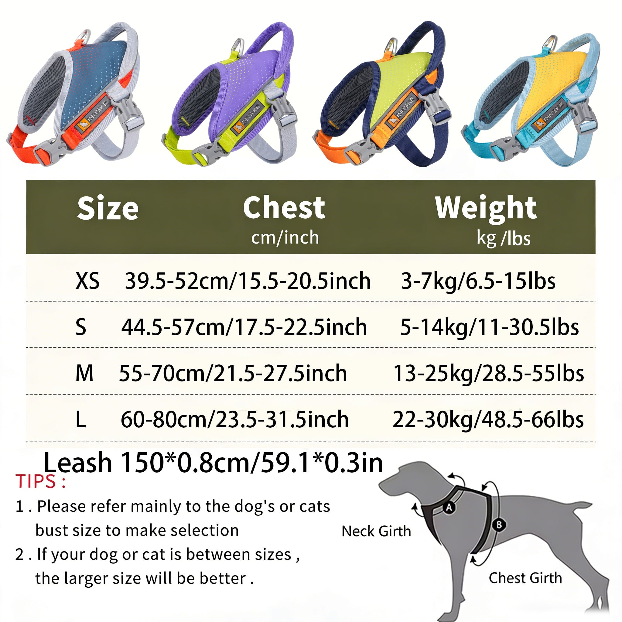 Anti-Pull Anti-Escape Reflective Pet Harness, Comfortable Breathable Mesh Lining, High-Quality Space Aluminum Leash D-Ring, Lightweight No-Burden Design, Anti-Pull Auxiliary Handle, Suitable For Medium And Small Dogs, Home And Outdoor Use. Close-Range