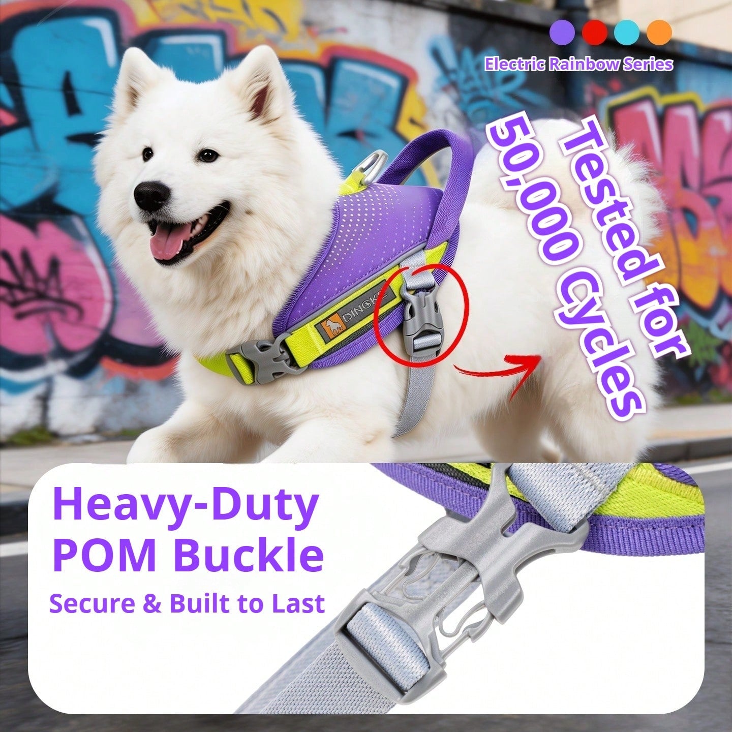 Anti-Pull Anti-Escape Reflective Pet Harness, Comfortable Breathable Mesh Lining, High-Quality Space Aluminum Leash D-Ring, Lightweight No-Burden Design, Anti-Pull Auxiliary Handle, Suitable For Medium And Small Dogs, Home And Outdoor Use. Close-Range
