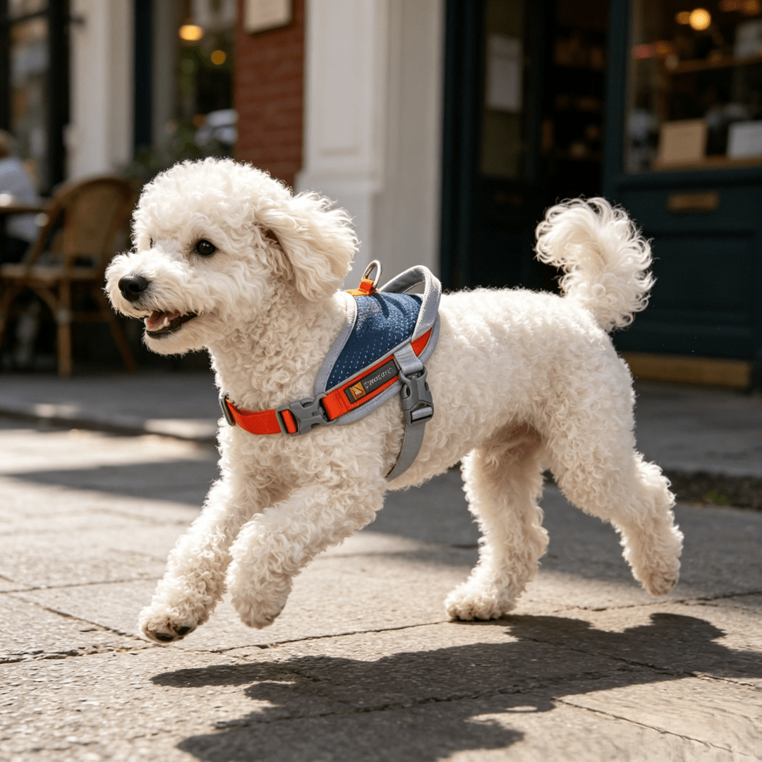 Anti-Pull Anti-Escape Reflective Pet Harness, Comfortable Breathable Mesh Lining, High-Quality Space Aluminum Leash D-Ring, Lightweight No-Burden Design, Anti-Pull Auxiliary Handle, Suitable For Medium And Small Dogs, Home And Outdoor Use. Close-Range