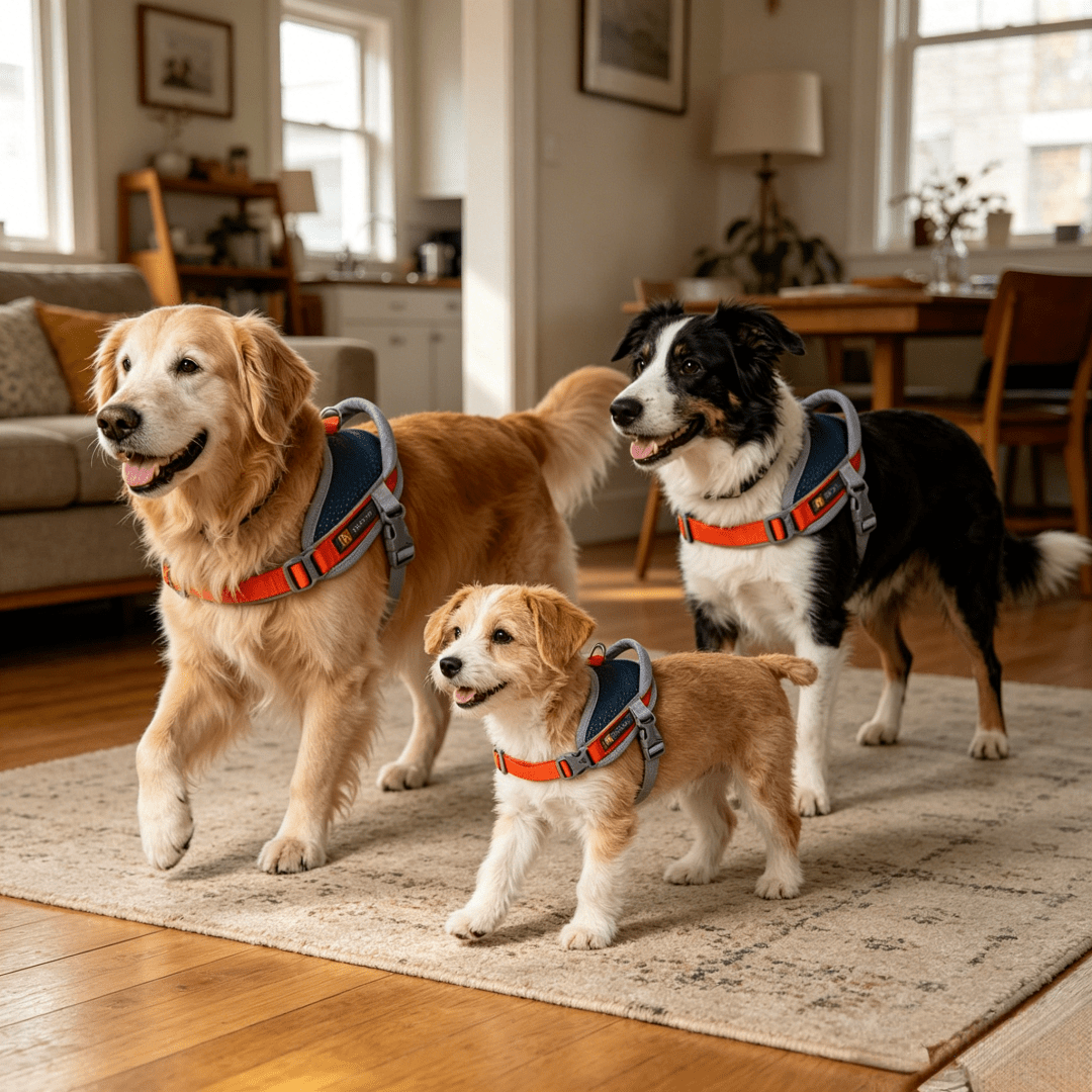 Anti-Pull Anti-Escape Reflective Pet Harness, Comfortable Breathable Mesh Lining, High-Quality Space Aluminum Leash D-Ring, Lightweight No-Burden Design, Anti-Pull Auxiliary Handle, Suitable For Medium And Small Dogs, Home And Outdoor Use. Close-Range