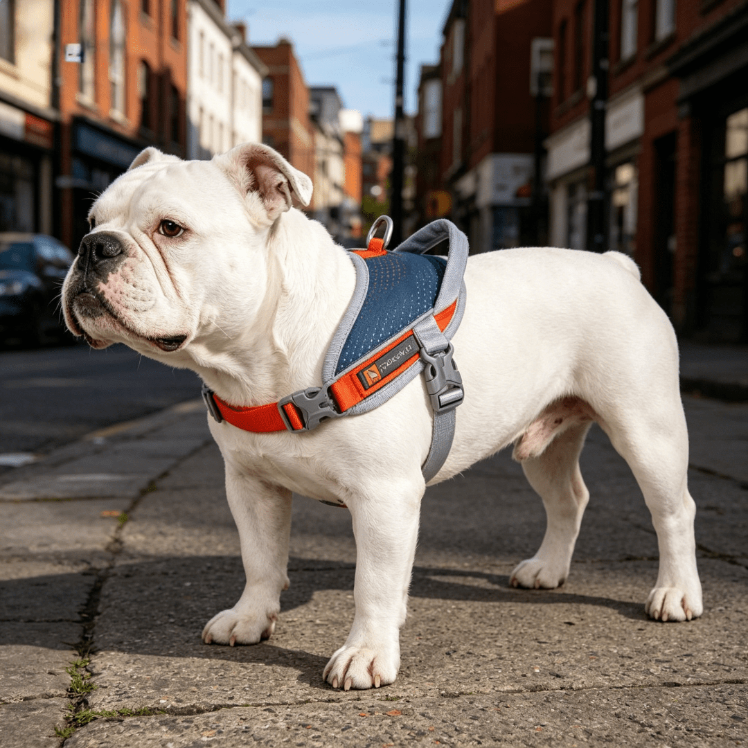Anti-Pull Anti-Escape Reflective Pet Harness, Comfortable Breathable Mesh Lining, High-Quality Space Aluminum Leash D-Ring, Lightweight No-Burden Design, Anti-Pull Auxiliary Handle, Suitable For Medium And Small Dogs, Home And Outdoor Use. Close-Range