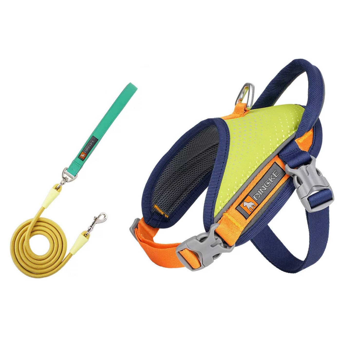 Anti-Pull Anti-Escape Reflective Pet Harness, Comfortable Breathable Mesh Lining, High-Quality Space Aluminum Leash D-Ring, Lightweight No-Burden Design, Anti-Pull Auxiliary Handle, Suitable For Medium And Small Dogs, Home And Outdoor Use. Close-Range