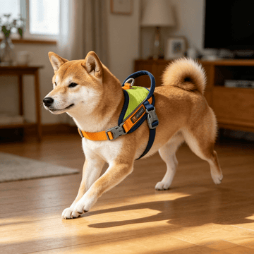 Anti-Pull Anti-Escape Reflective Pet Harness, Comfortable Breathable Mesh Lining, High-Quality Space Aluminum Leash D-Ring, Lightweight No-Burden Design, Anti-Pull Auxiliary Handle, Suitable For Medium And Small Dogs, Home And Outdoor Use. Close-Range