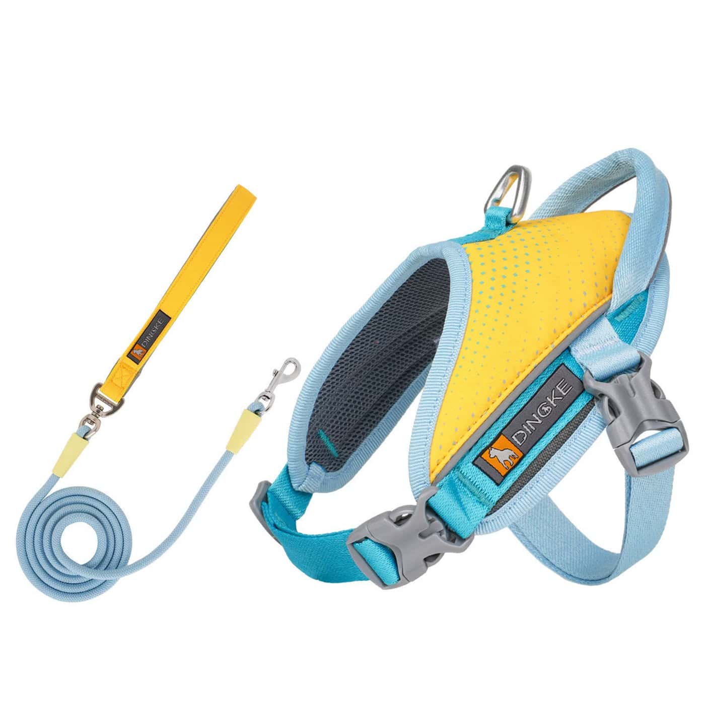 Anti-Pull Anti-Escape Reflective Pet Harness, Comfortable Breathable Mesh Lining, High-Quality Space Aluminum Leash D-Ring, Lightweight No-Burden Design, Anti-Pull Auxiliary Handle, Suitable For Medium And Small Dogs, Home And Outdoor Use. Close-Range