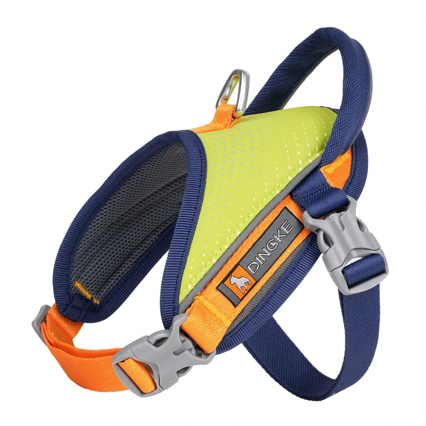 Anti-Pull Anti-Escape Reflective Pet Harness, Comfortable Breathable Mesh Lining, High-Quality Space Aluminum Leash D-Ring, Lightweight No-Burden Design, Anti-Pull Auxiliary Handle, Suitable For Medium And Small Dogs, Home And Outdoor Use. Close-Range