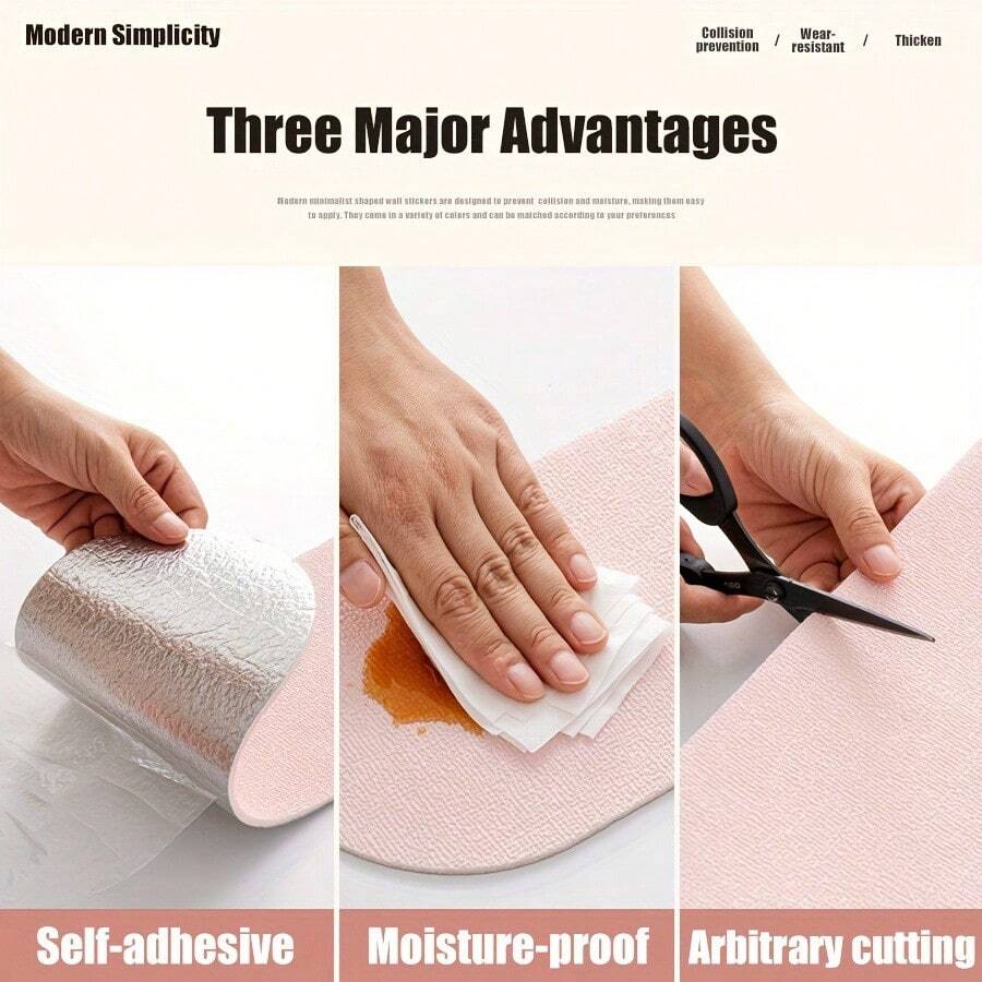 Self-adhesive plain polyester cat scratch guard pad designed for wall and sofa furniture protection against cat scratching.