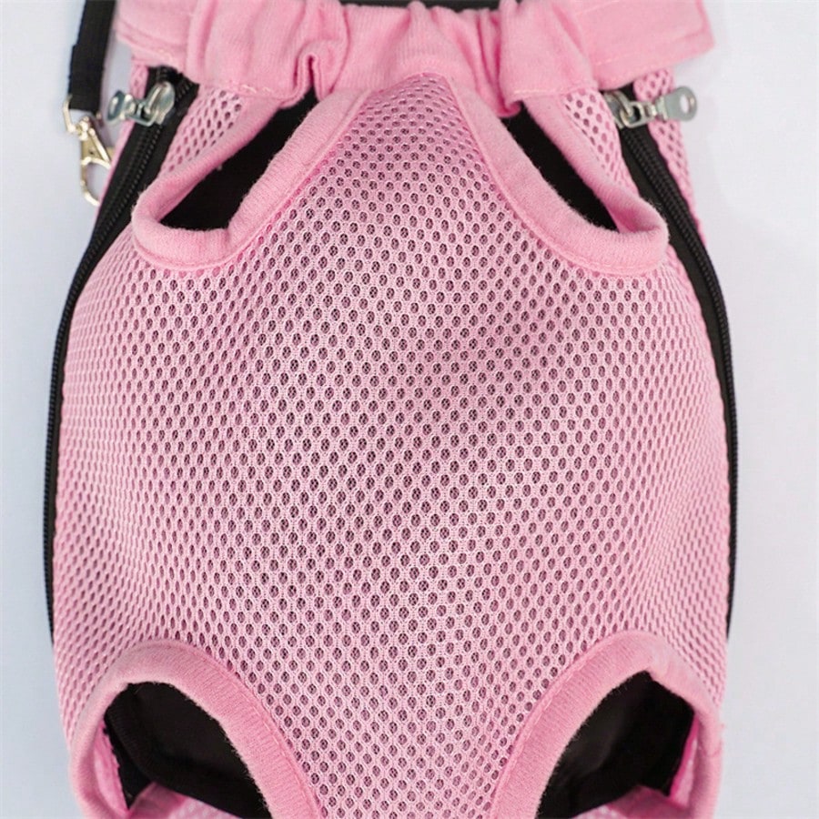 LocalBreathable Mesh Pet Dog Carrier Backpack, Hands-Free Adjustable Front Chest Carrier With Quick Access, Lightweight & Comfortable Legs-Out Puppy Sling For Small Medium Dogs Cats, Perfect For Walking Hiking Travel