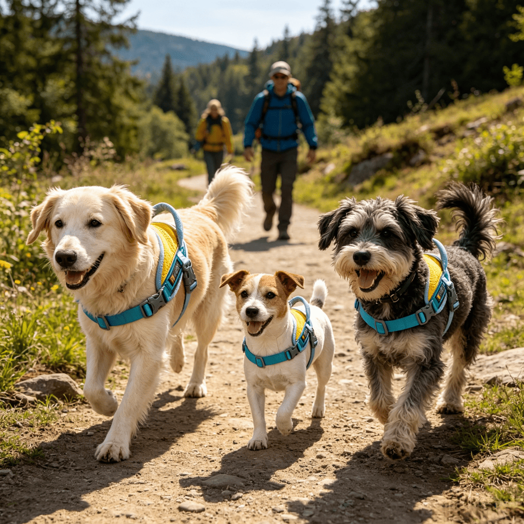 Anti-Pull Anti-Escape Reflective Pet Harness, Comfortable Breathable Mesh Lining, High-Quality Space Aluminum Leash D-Ring, Lightweight No-Burden Design, Anti-Pull Auxiliary Handle, Suitable For Medium And Small Dogs, Home And Outdoor Use. Close-Range