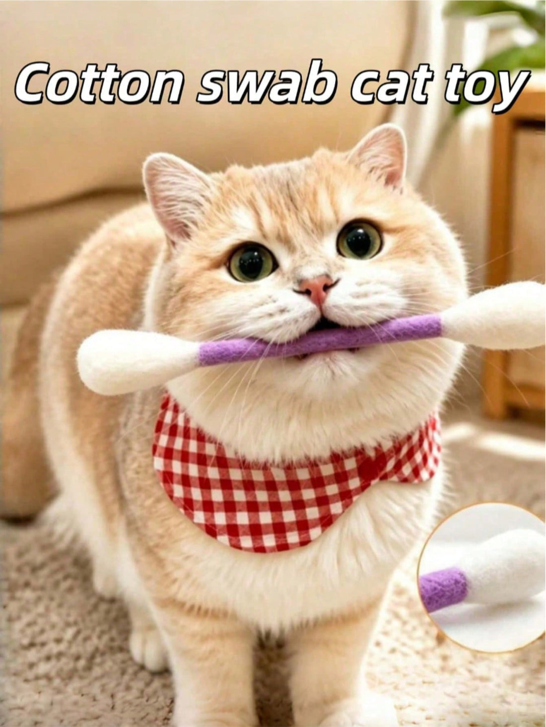 3pcs/1pc Extra Large Cat Teaser Wand, Cat Teaser Toy, Cat Sniffing Stick, Dental Cleaning & Teething Toy, Self-Entertainment Toy, Durable Puzzle Toy, Interactive Soothing Cat Accessory