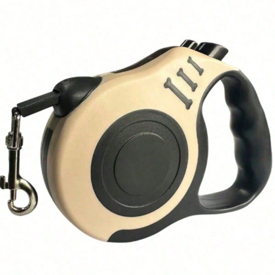 Multicolor bone-shaped retractable pet leash made from ABS for cats and dogs