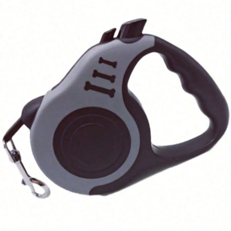 Multicolor bone-shaped retractable pet leash made from ABS for cats and dogs