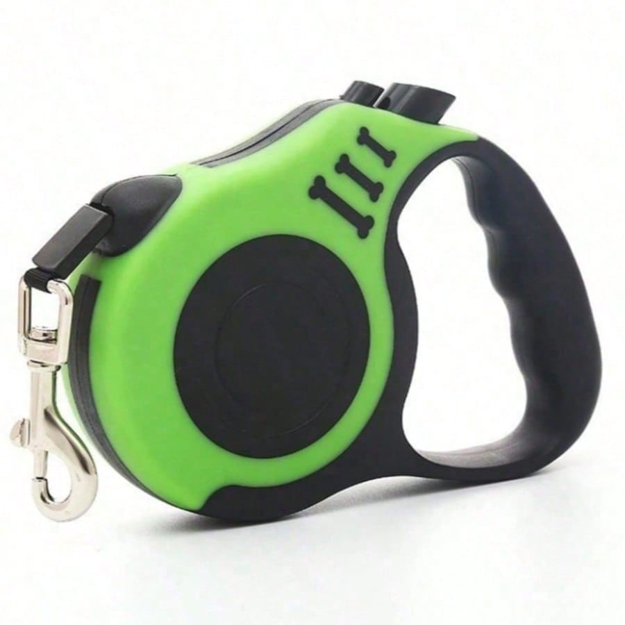 Multicolor bone-shaped retractable pet leash made from ABS for cats and dogs