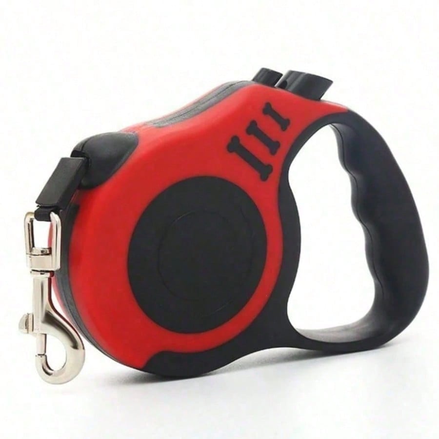 Multicolor bone-shaped retractable pet leash made from ABS for cats and dogs
