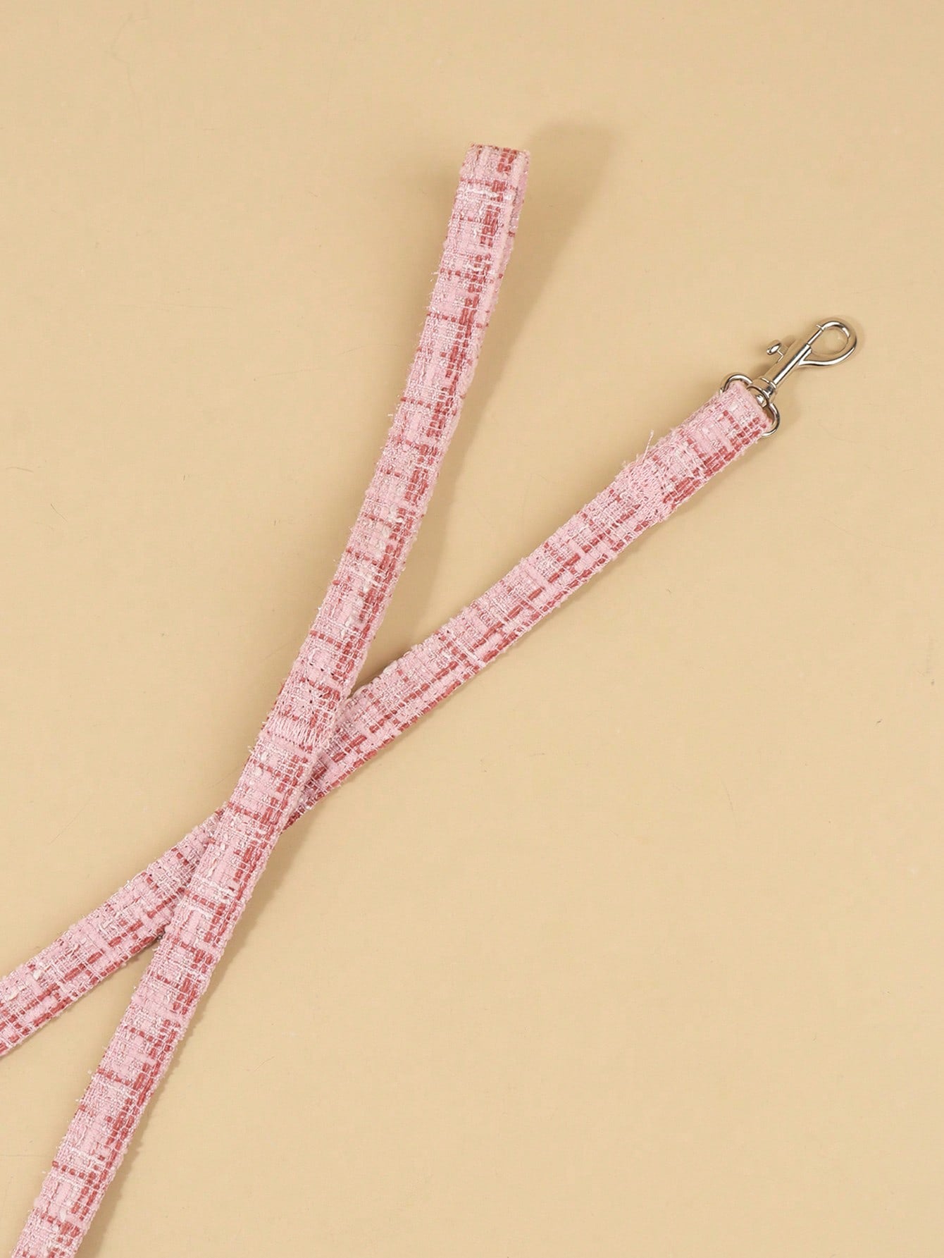 1 Set Cute Polyester Collar, Harness And Leash Set, Suitable For Small Teddy Bear Outdoor Use (Not Suitable For Large Dogs)