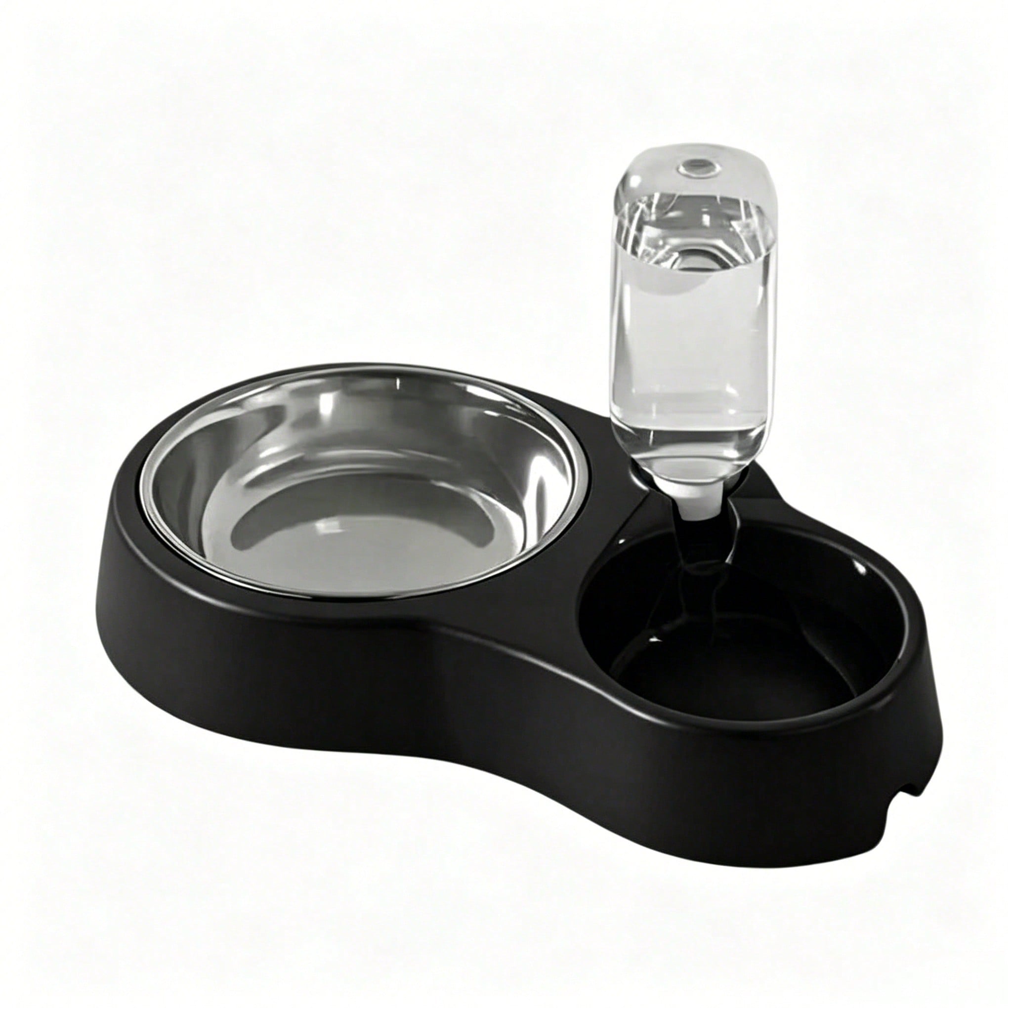 2-In-1 Stainless Steel Pet Food & Water Bowl, Suitable For Small/Medium Cats, Dogs, Rabbits And Other Pets