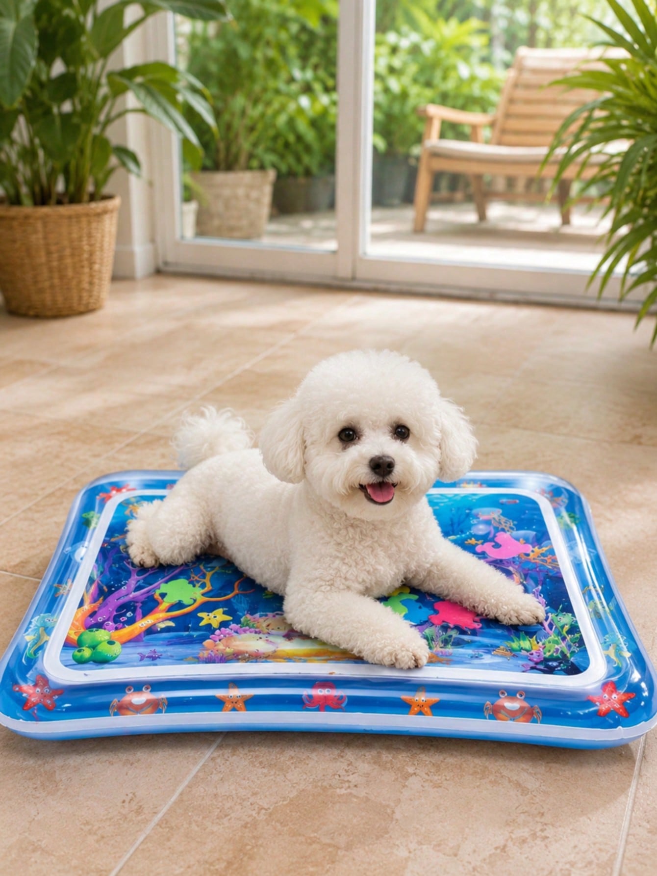1pc Pet Ice Mat Dog Cooling Pad Summer Cat Cooling Mat Summer Cooling Pet Inflatable Water Splash Mat Climbing Mat, Thickened Pet Water Splash Mat, Pet Toy