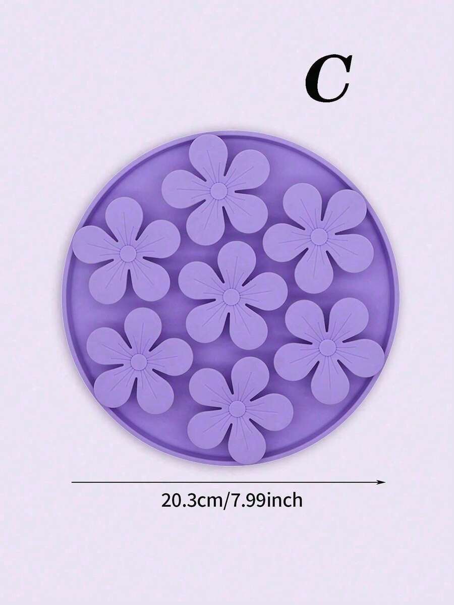 Multicolor silicone pet lick plate with suction cup design and animal plant patterns for dogs and cats