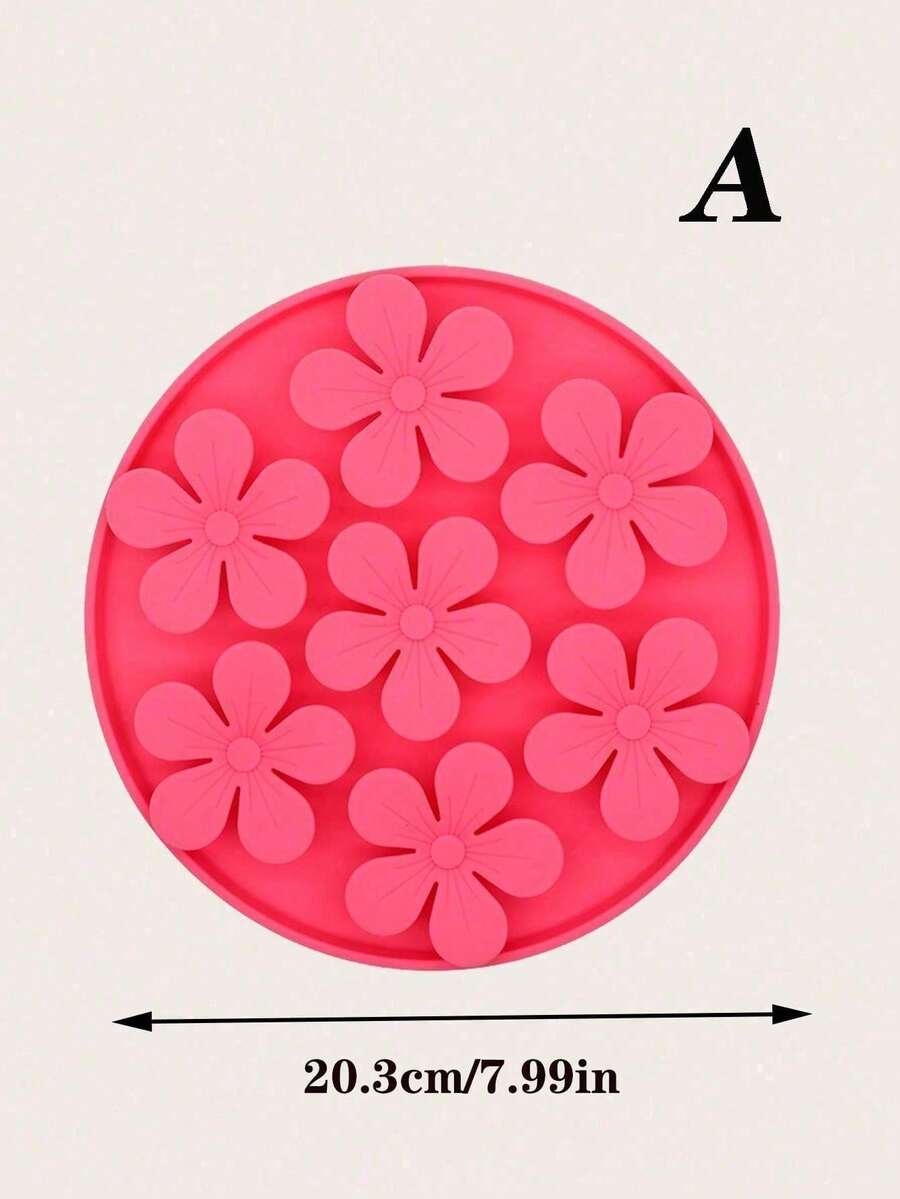 Multicolor silicone pet lick plate with suction cup design and animal plant patterns for dogs and cats
