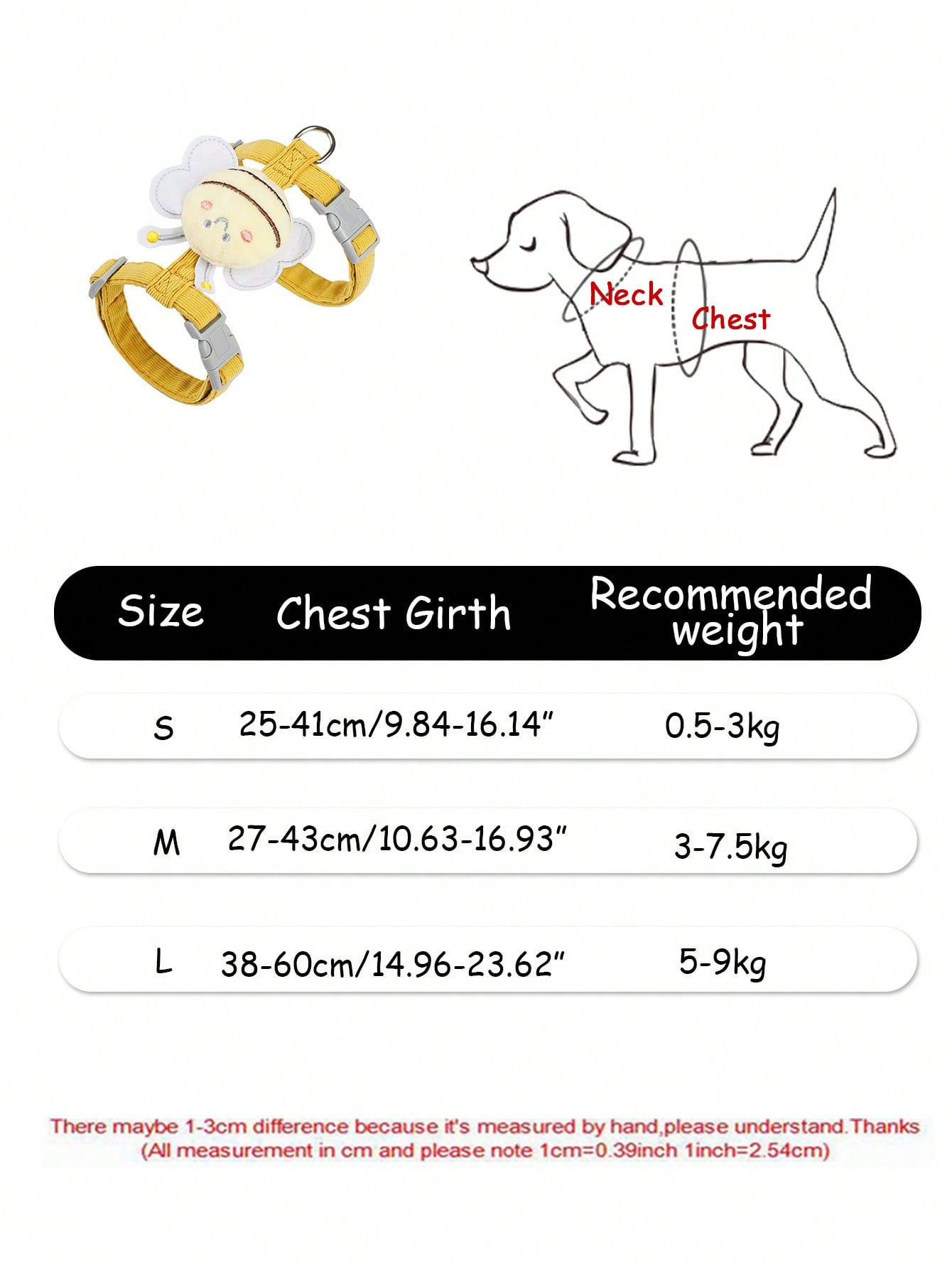 2-piece X-shape polyester pet leash and harness set with angel wing chest strap decor for cats and small to medium dogs