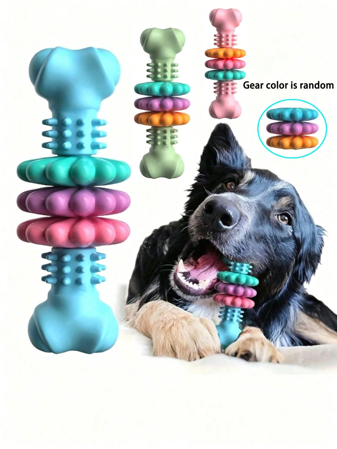 1pc Multi-Color Dog Toothbrush Toy, Interactive Cleaning Chew Toy Helps Clean Teeth, Suitable For Training Small To Medium Dogs, Relieve Boredom And Prevent, Dog Supplies, Puppy Supplies, Dog Accessories, Dog Toys, Puppy Supplies, Puppy Games