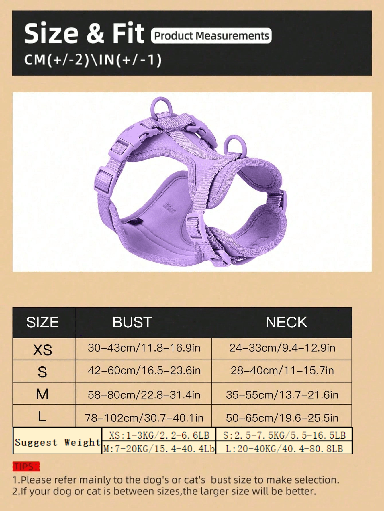 Adjustable lightweight dog harness with breathable mesh padding, soft padded lining, no-pull chest strap, and vest-style design for small, medium, and large dogs
