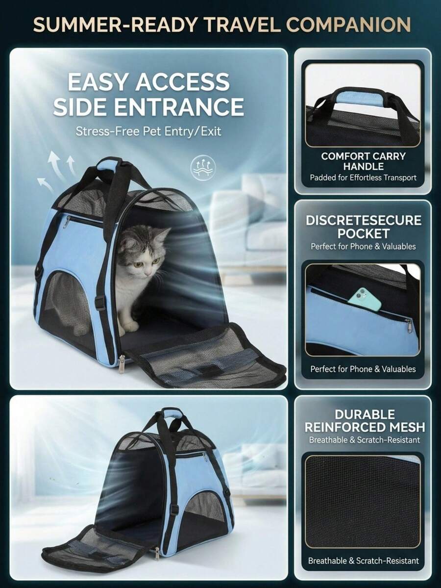 Multicolor colorblock pet sling carrier bag made of breathable EVA material for small cats and dogs outdoor travel