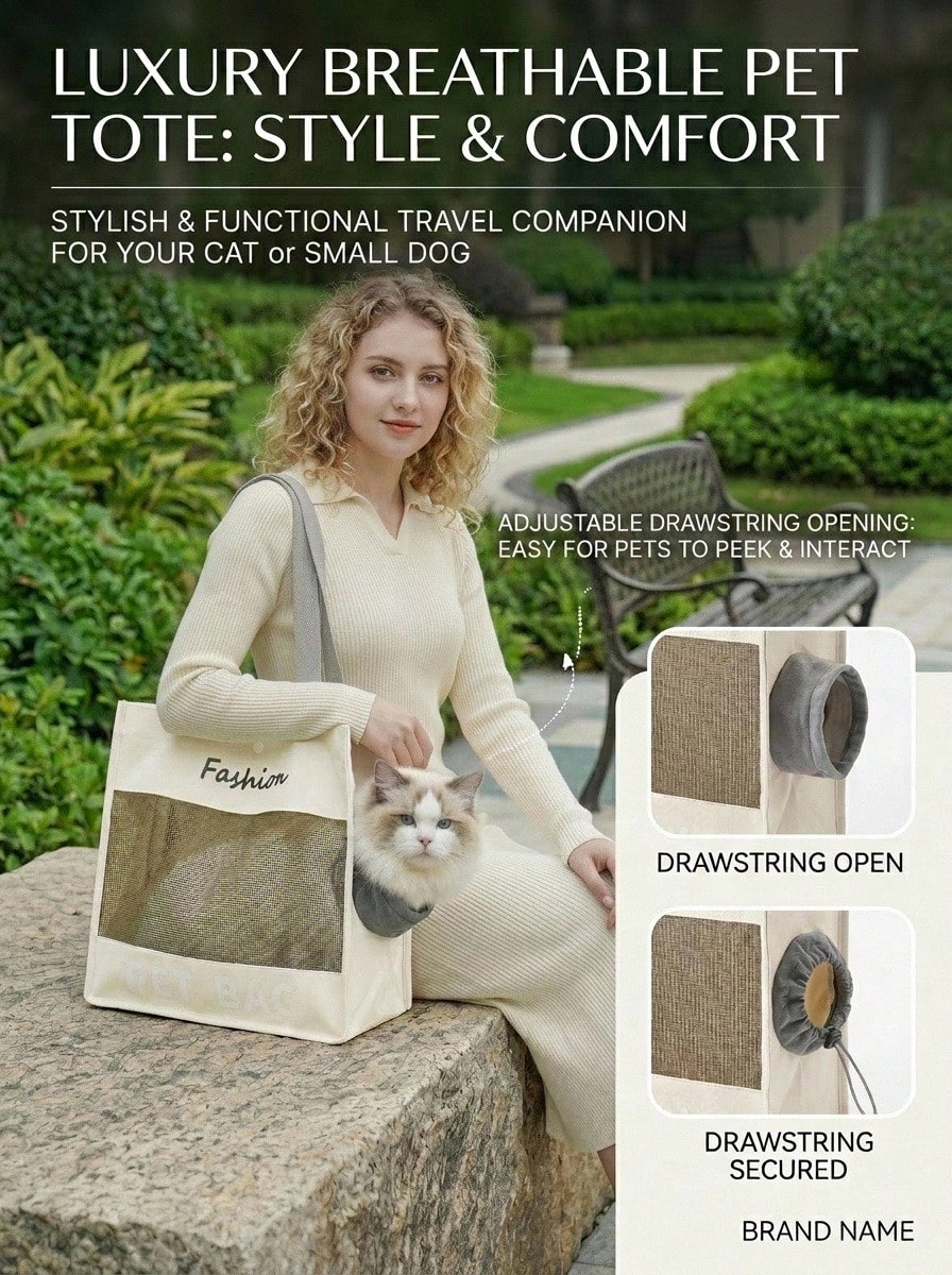 Universal Pet Shoulder Bag, Small Dog Handbag, Cat Shoulder Bag, Cat Tote Bag, Cat Carrier Bag For Outdoor Use