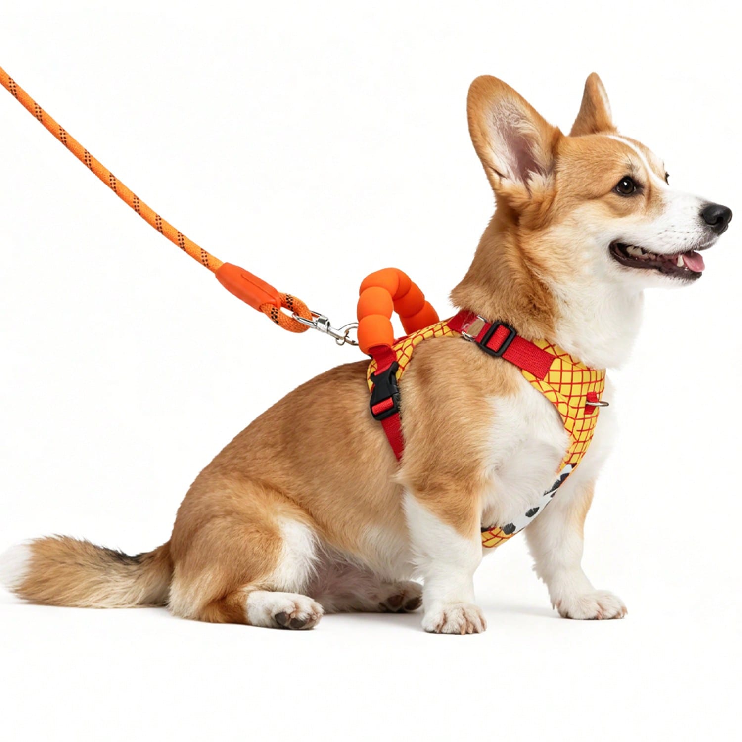 No Pull Dog Harness,Adjustable Oxford Medium Dog Harness With Leash,Reflective No-Choke Pet Vest Harness With Easy Control Soft Handle For Small Medium Dogs