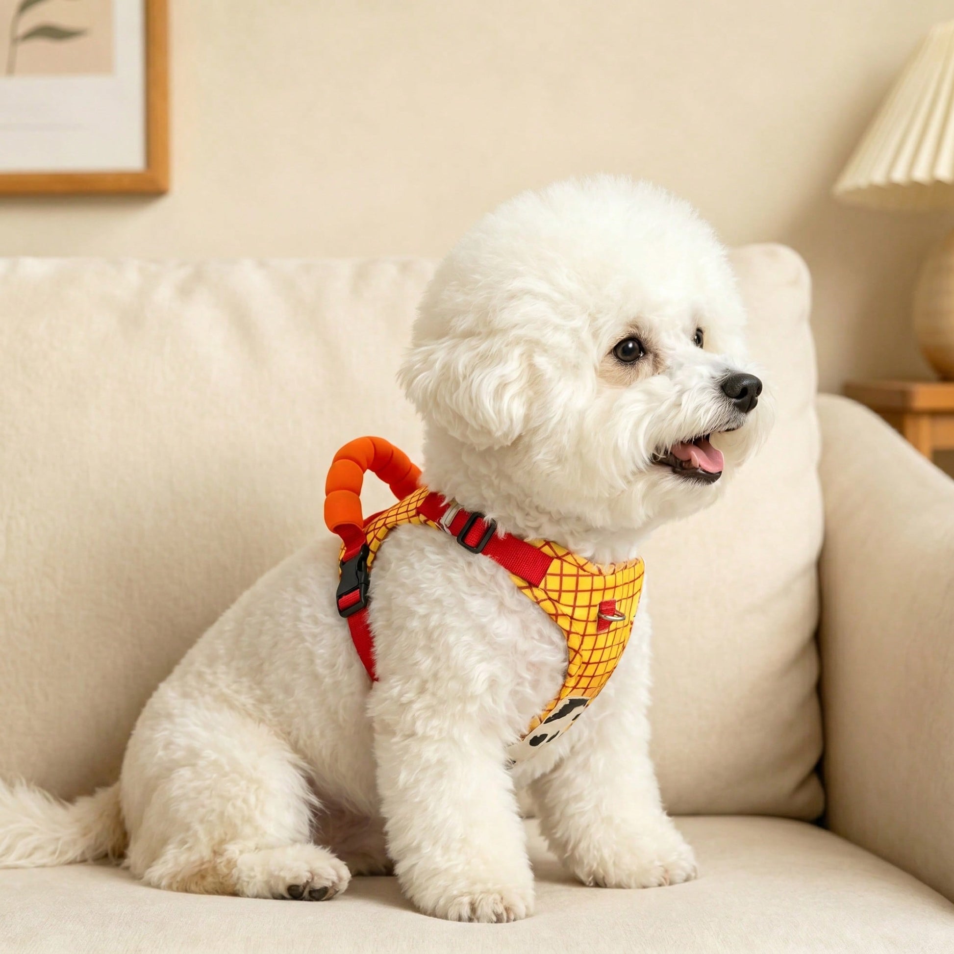 No Pull Dog Harness,Adjustable Oxford Medium Dog Harness With Leash,Reflective No-Choke Pet Vest Harness With Easy Control Soft Handle For Small Medium Dogs