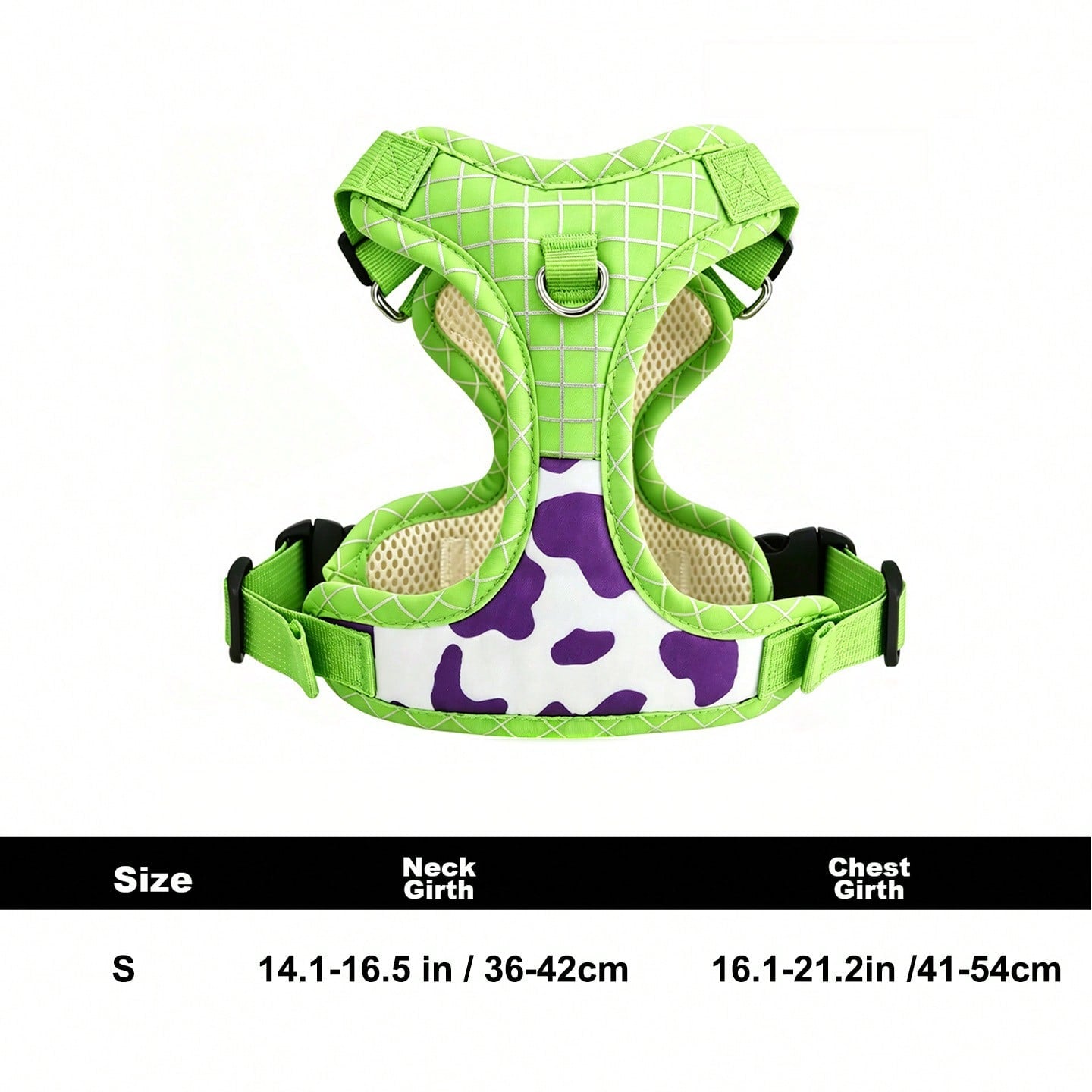 No Pull Dog Harness,Adjustable Oxford Medium Dog Harness With Leash,Reflective No-Choke Pet Vest Harness With Easy Control Soft Handle For Small Medium Dogs