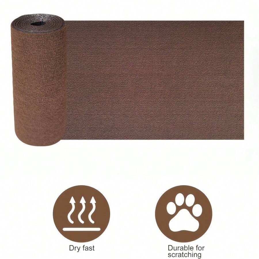 Trimmable polyester cat scratching mat and sofa corner protector pad measuring 30x100 cm in plain design.