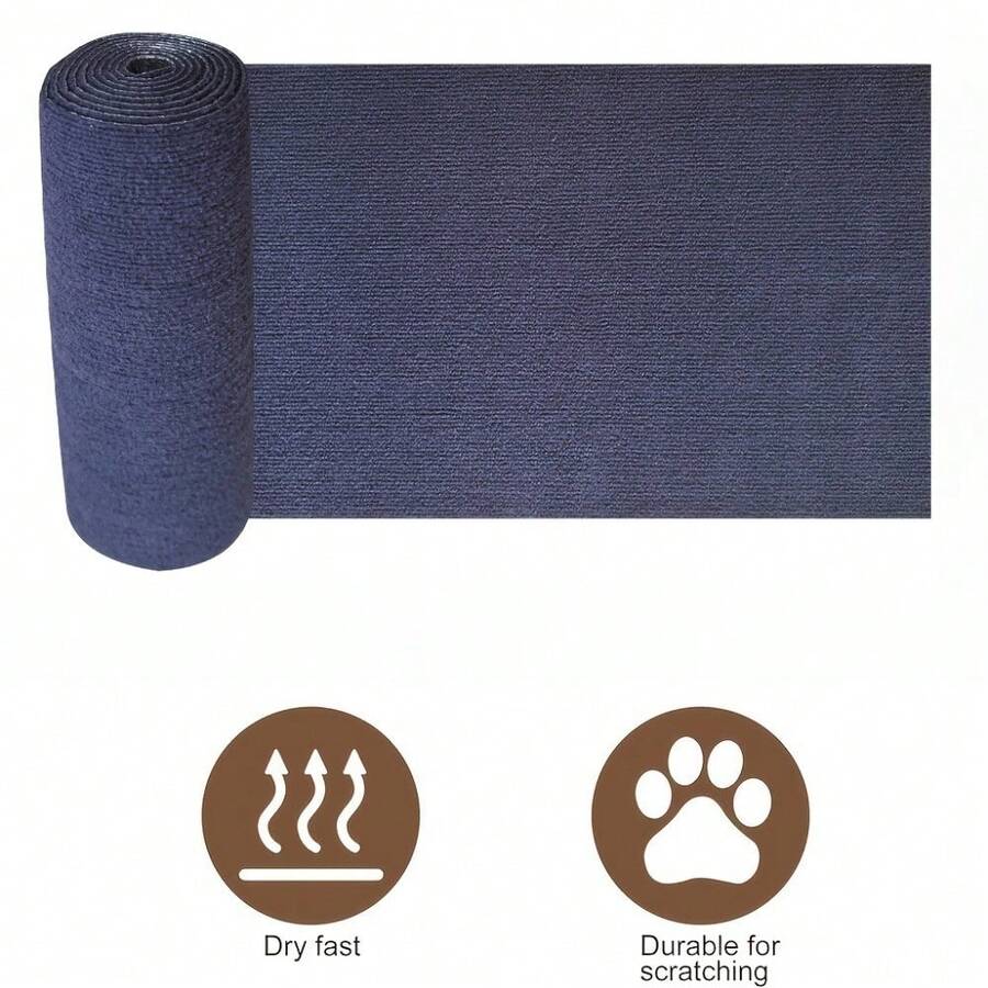 Trimmable polyester cat scratching mat and sofa corner protector pad measuring 30x100 cm in plain design.