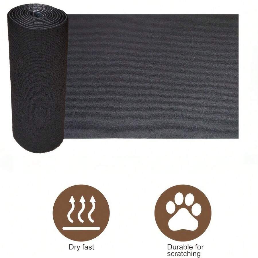 Trimmable polyester cat scratching mat and sofa corner protector pad measuring 30x100 cm in plain design.