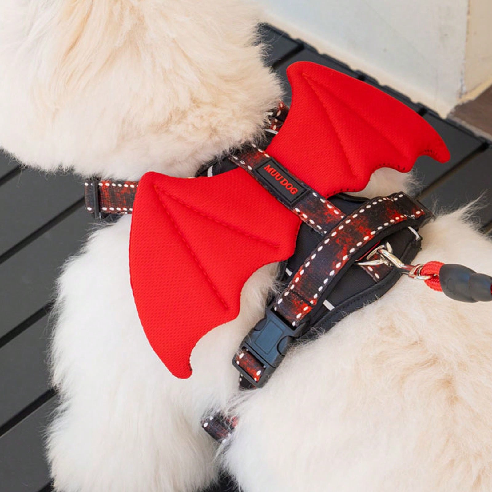 Halloween Pumpkin Devil Wings Pet Vest Harness, Adjustable Breathable Easy-On/Off Chest Strap, Escape-Proof Dog Walking Harness, Suitable For Puppies, Cats, Small, Medium, Large Dogs, Holiday Party Cosplay Outdoor Pet Supplies