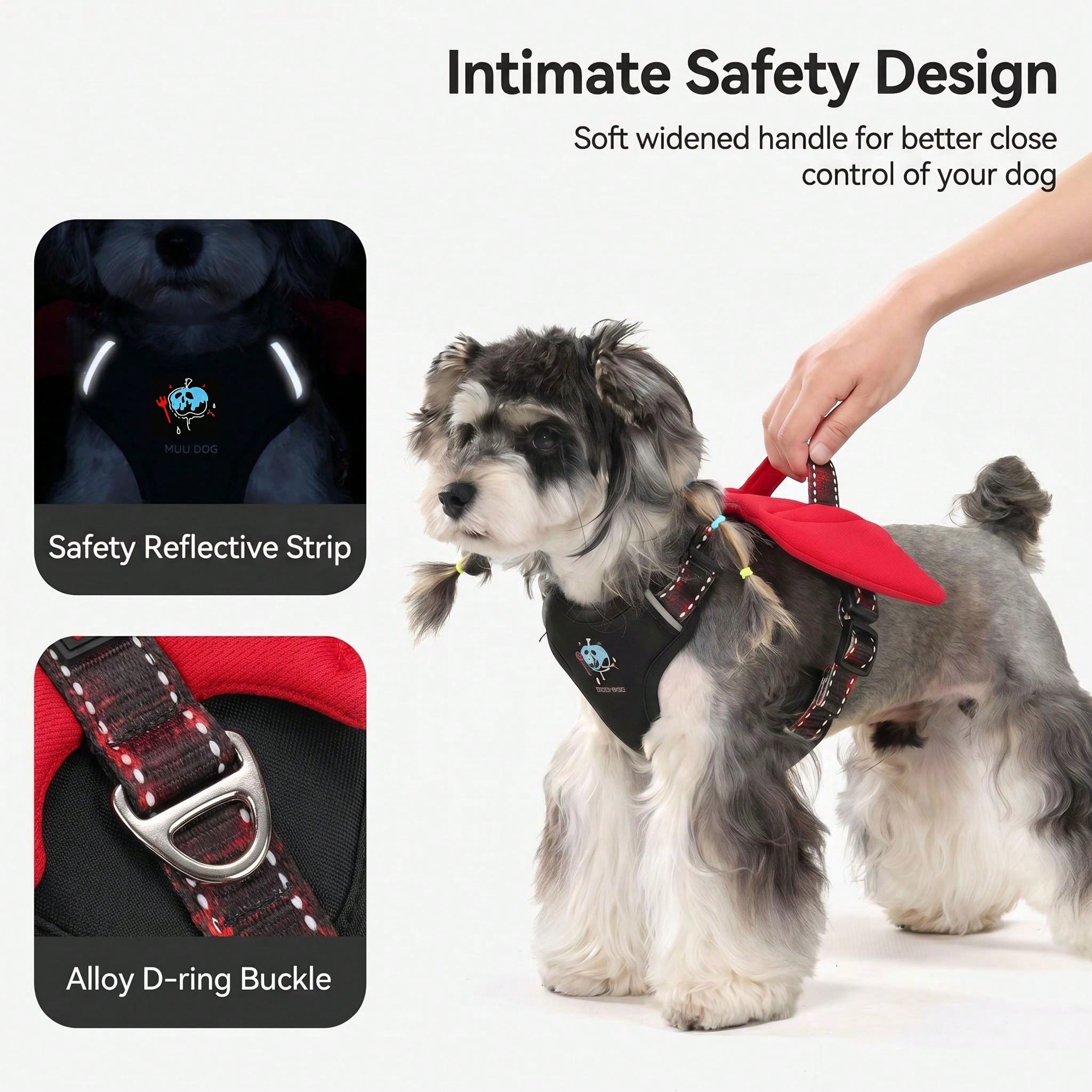 Halloween Pumpkin Devil Wings Pet Vest Harness, Adjustable Breathable Easy-On/Off Chest Strap, Escape-Proof Dog Walking Harness, Suitable For Puppies, Cats, Small, Medium, Large Dogs, Holiday Party Cosplay Outdoor Pet Supplies