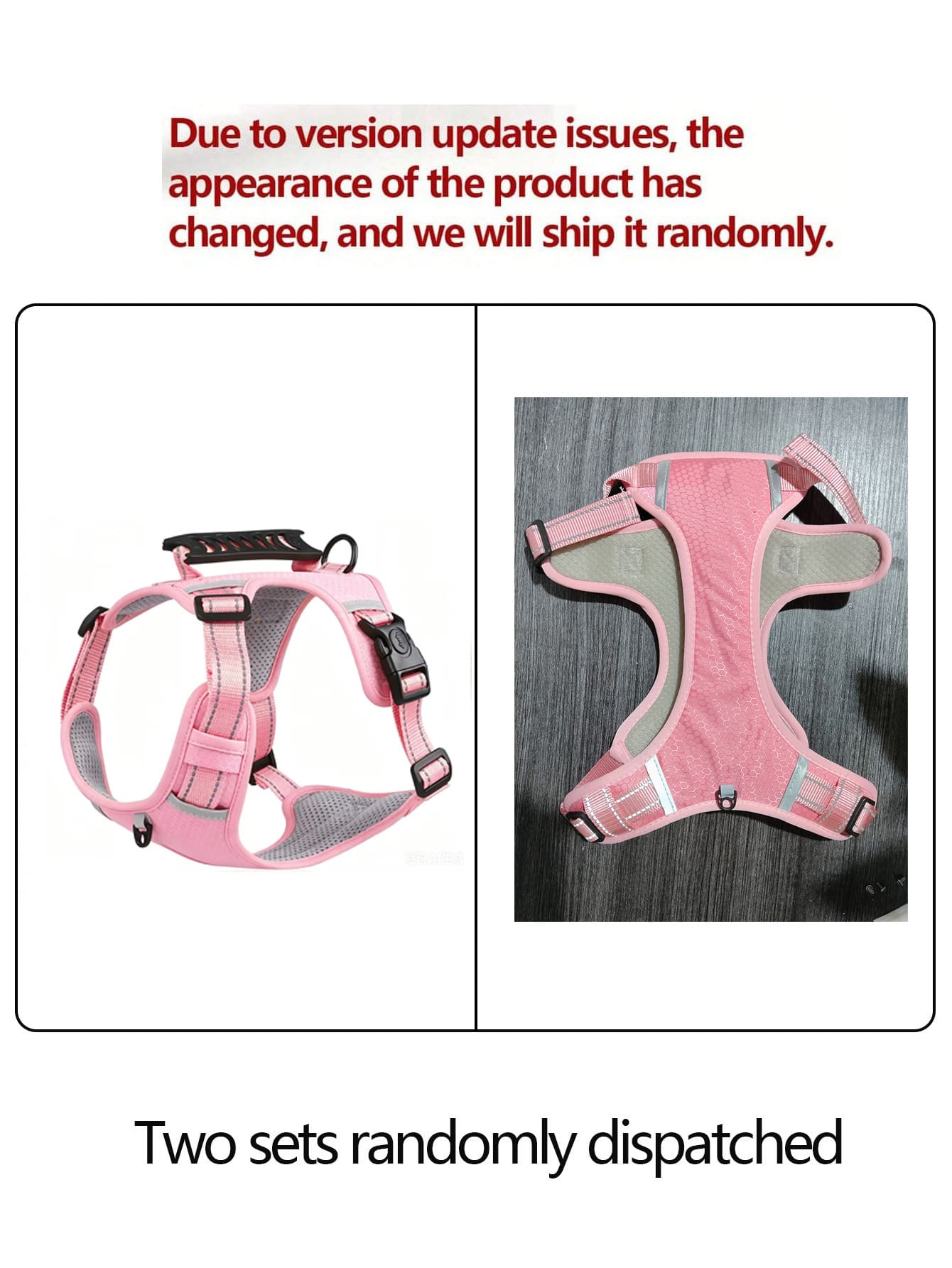 1 Pc Night Safety Reflective Pet Harness, Lightweight Breathable Lining Dog Chest Strap With Comfort Top Handle, Slide Adjustable Buckles, For Walking Training Hiking