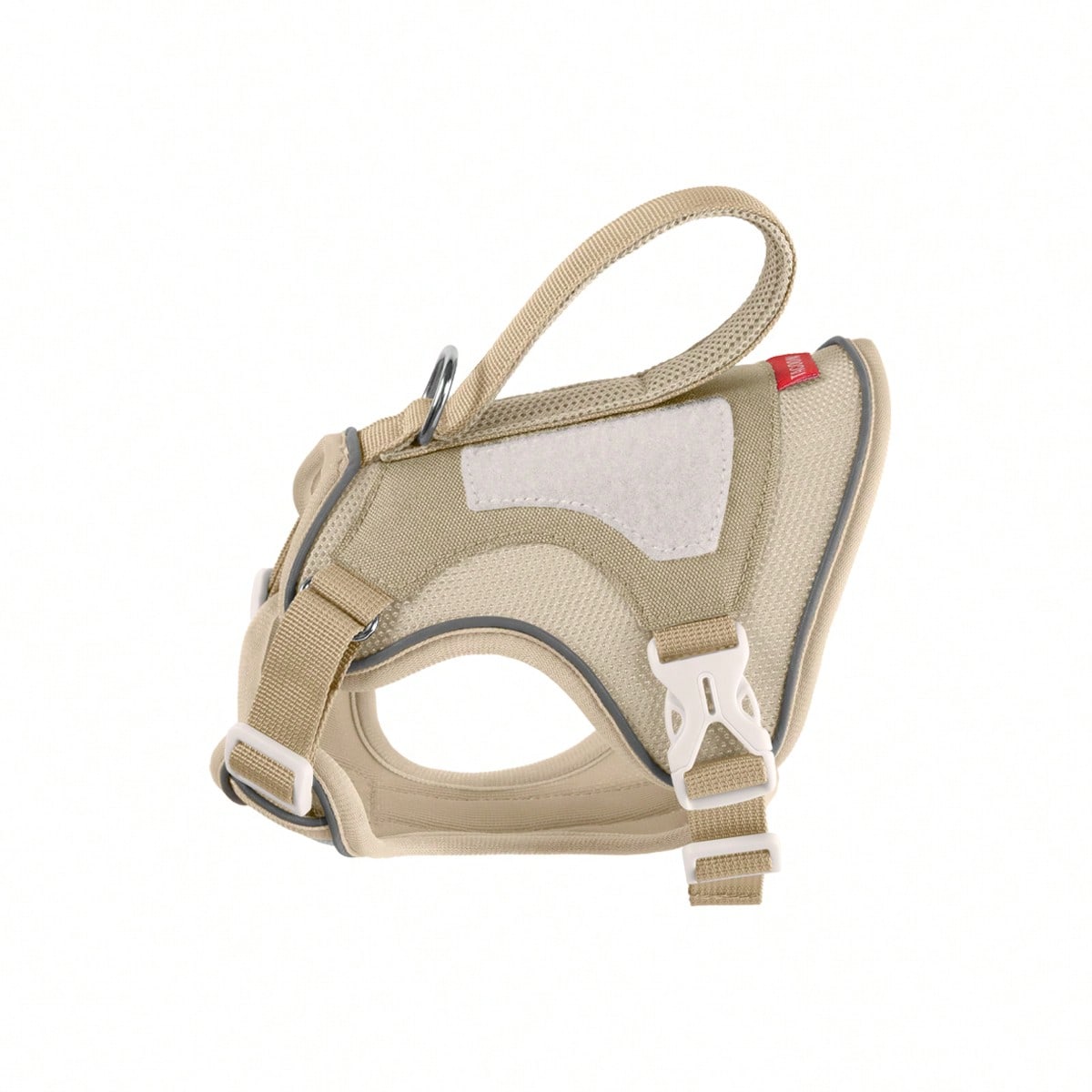 Cat Tactical Harness With Soft Handle, DIY Hook And Loop Cat Outdoor Travel Harness, Suitable For Walking And Escape, Adjustable Large Cat Vest, Can Be Paired With Patches, Soft Mesh Padded Handle For Easy Control