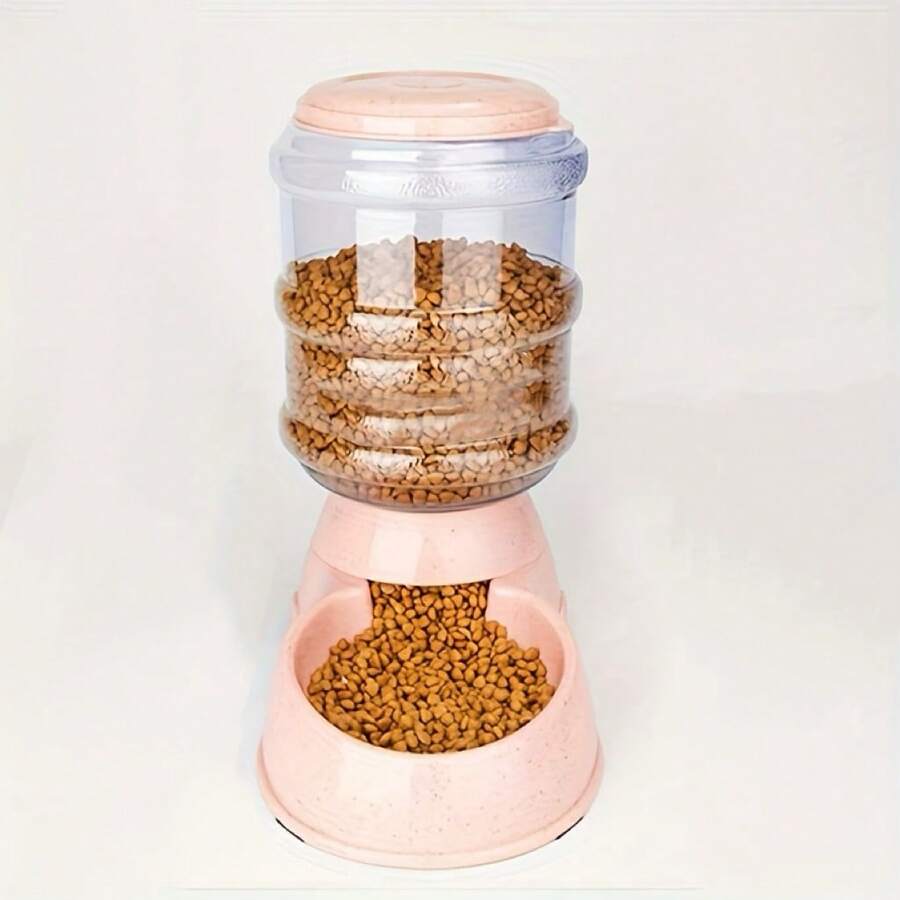 3.8L automatic pet feeder and leak-proof water dispenser designed for cats and dogs.