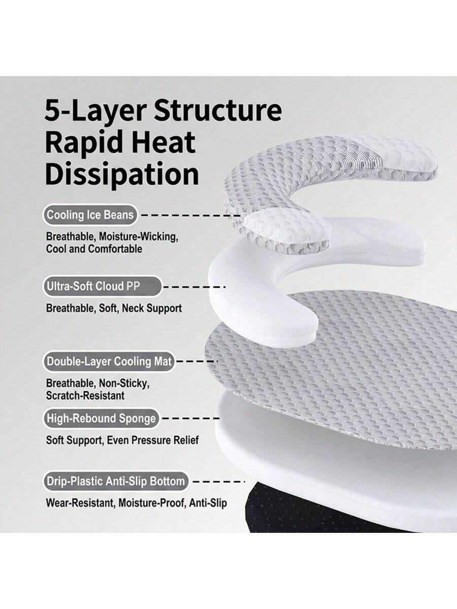 Grey plaid cooling dog bed with vacuum compressed memory foam filling made of polyester for dogs and cats.