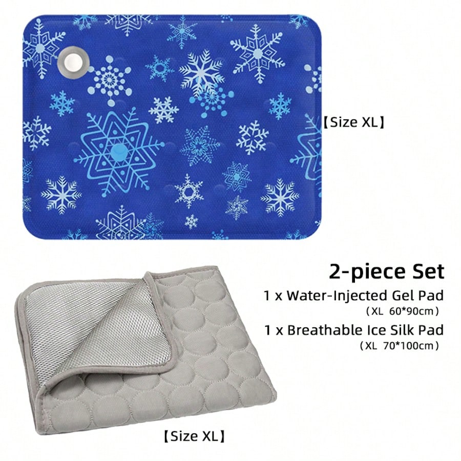 1pc Pet Hydrating Cooling Mat, Summer Pet Cooling Pad, Water-Filled Cooling Mat For Dog/Cat Bed, Suitable For Medium/Small Pets, Variety Of Colors Available, Enhanced Cooling Effect With Dry Ice Powder