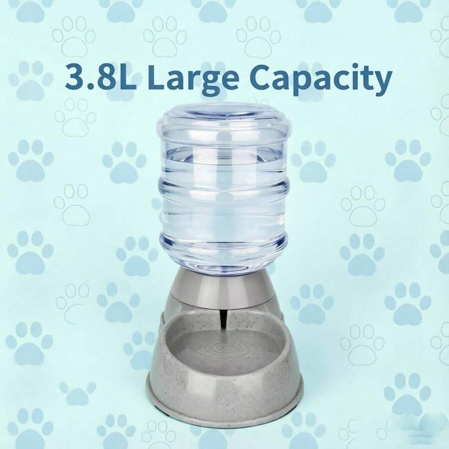 3.8L automatic pet feeder and leak-proof water dispenser designed for cats and dogs.