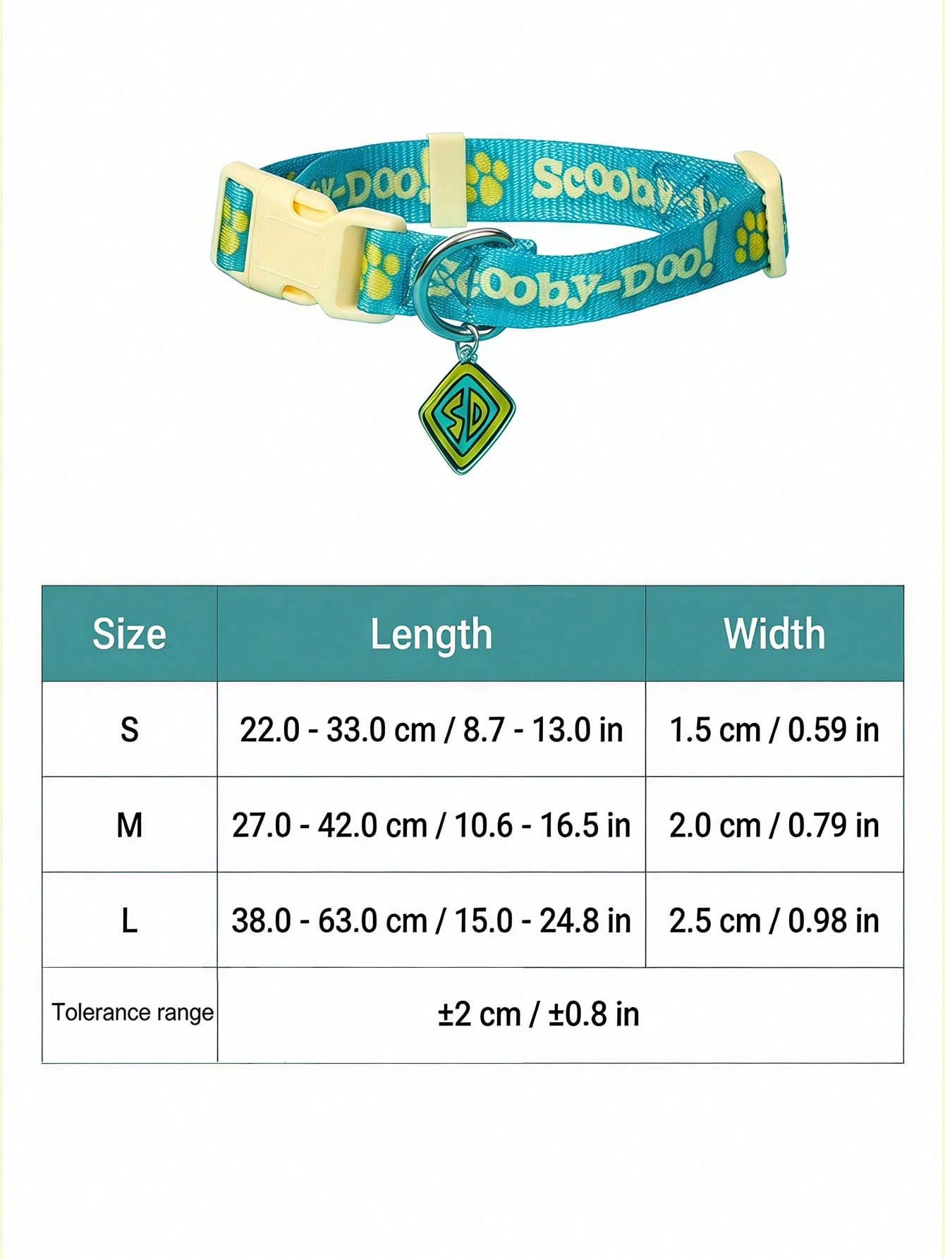 Green polyester X PENSIN pet collar with cartoon pattern and matching pendant for cats and dogs