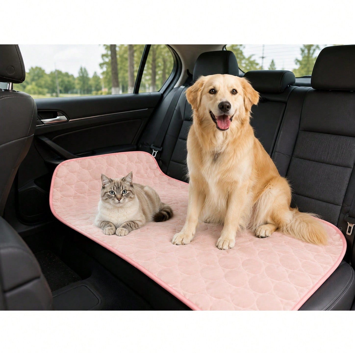 Washable Dog Cooling Pad, Ice Silk Cooling Mat, Pet Self-Cooling Blanket, Dog Indoor/Outdoor/Car Cooling Pad