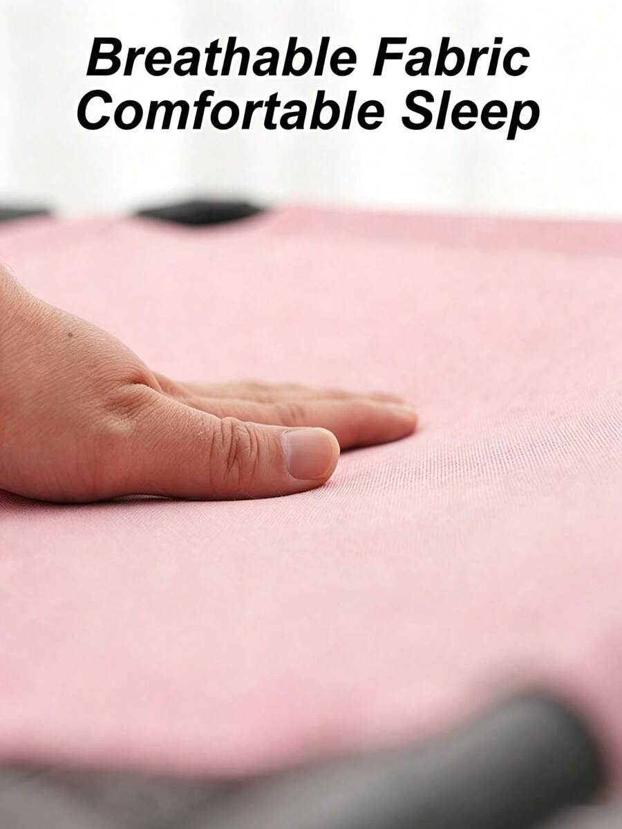 Washable raised polyester small pet bed and camping sleeping mat suitable for hamsters, rabbits, and small cats.