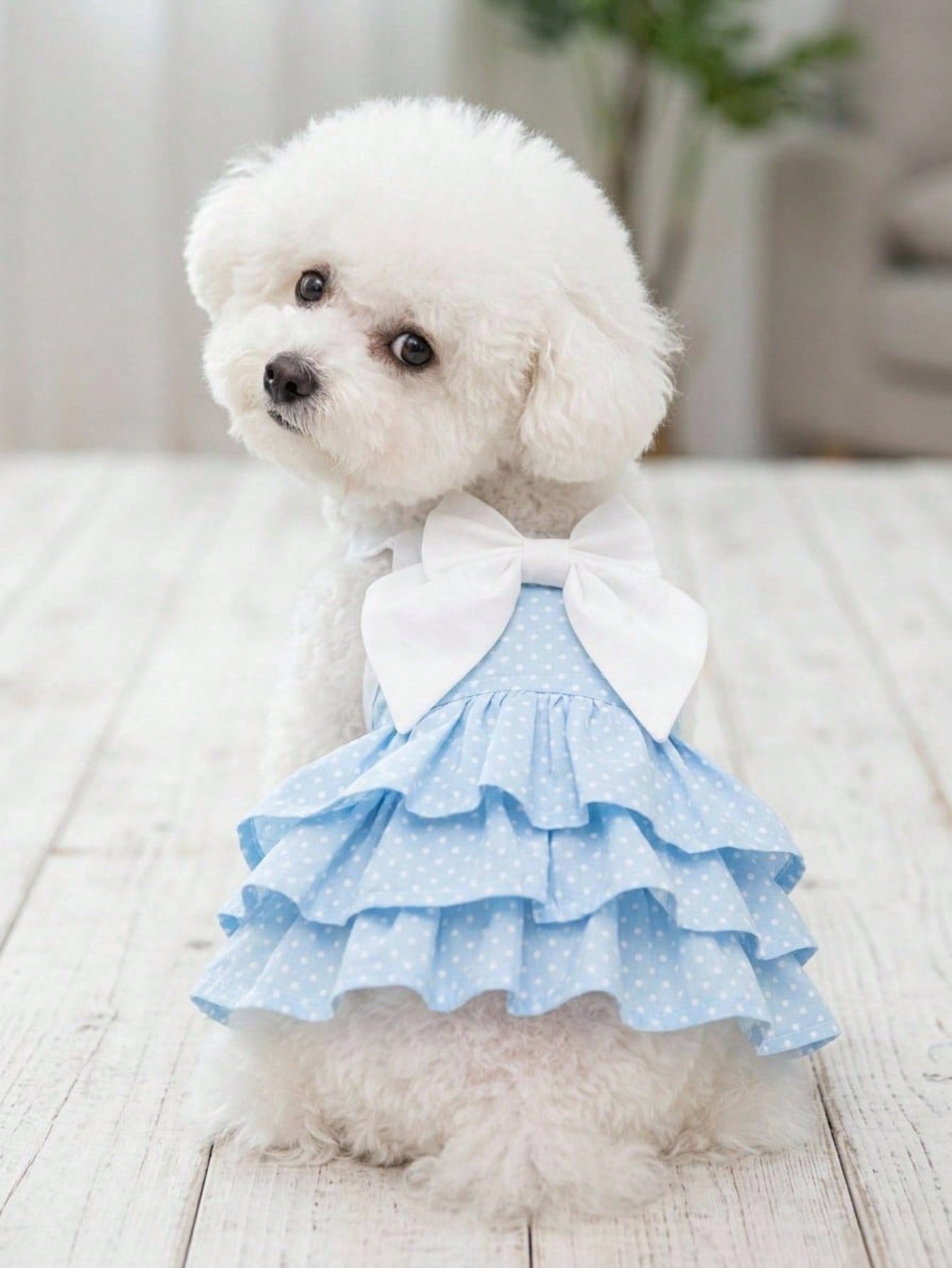 Pink Polka Dot Pet Princess Dress With Big Bow & Multi-Layer Cake Skirt, Ideal Birthday Party & Outdoor Outfit For Dogs And Cats