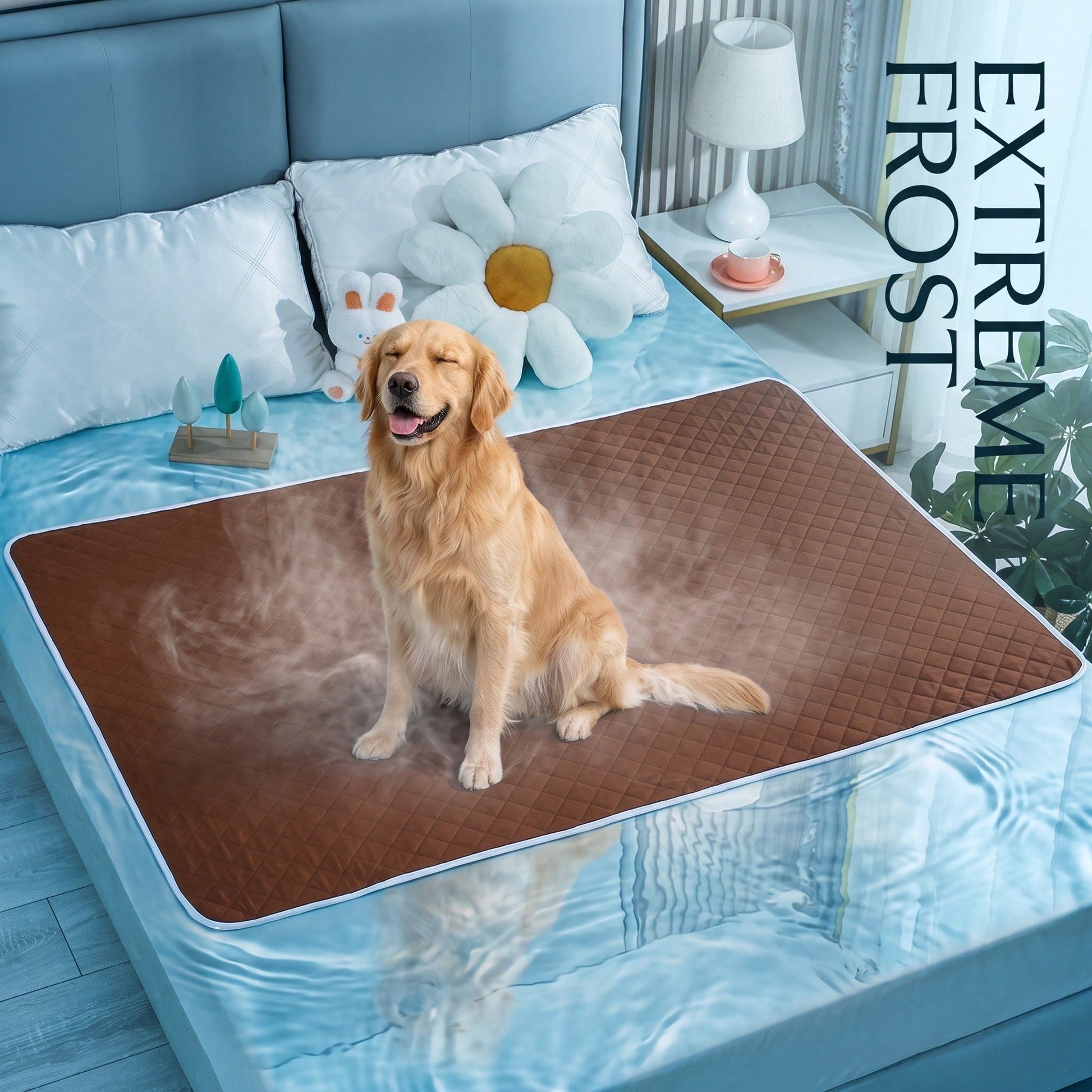 1PC Household Pet Pad Polyester Absorbent Moisture-Proof All-Season Dog Pee Pad , Extra Large Pet Cooling Pad Suitable For Cats And Dogs