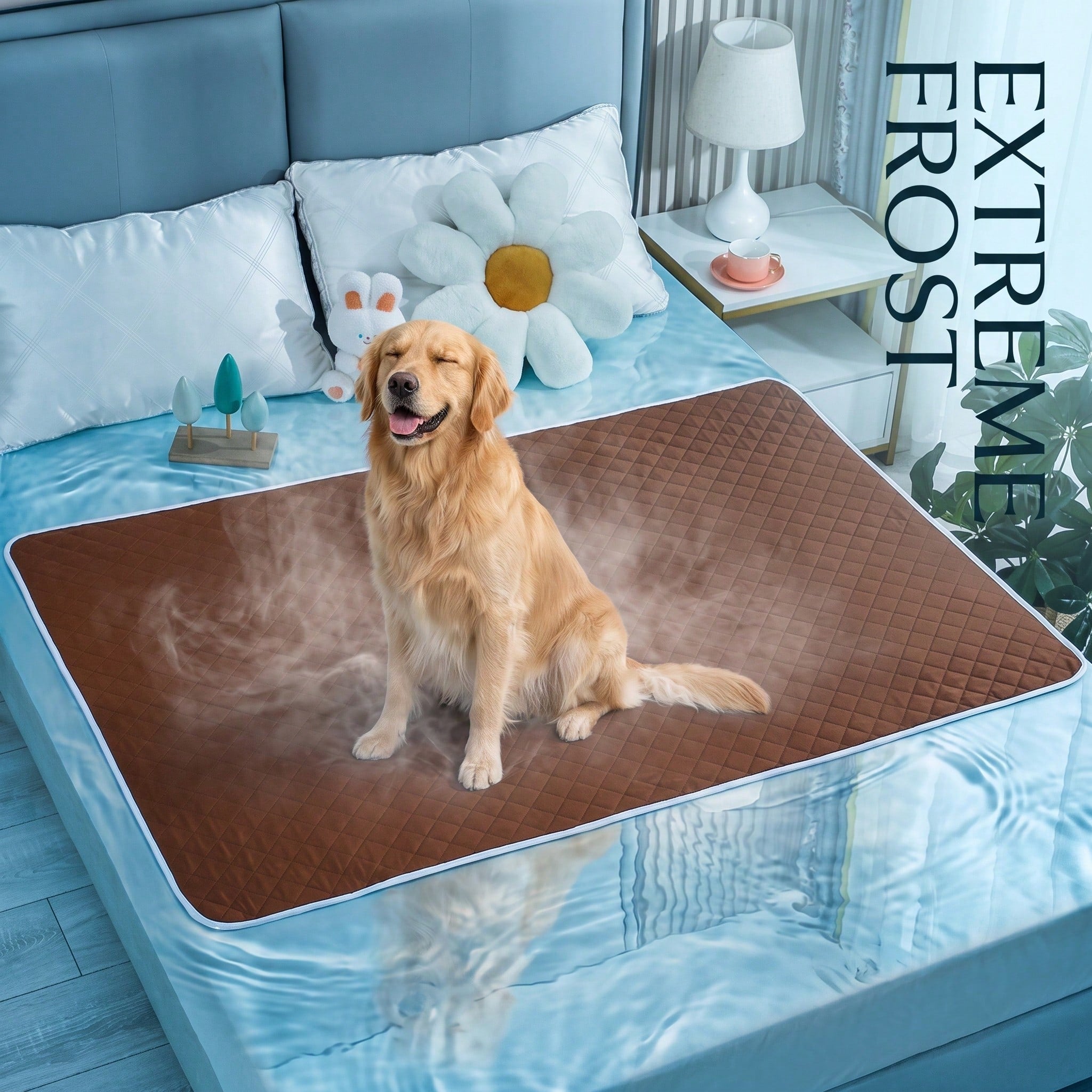 1PC Household Pet Pad Polyester Absorbent Moisture-Proof All-Season Dog Pee Pad , Extra Large Pet Cooling Pad Suitable For Cats And Dogs