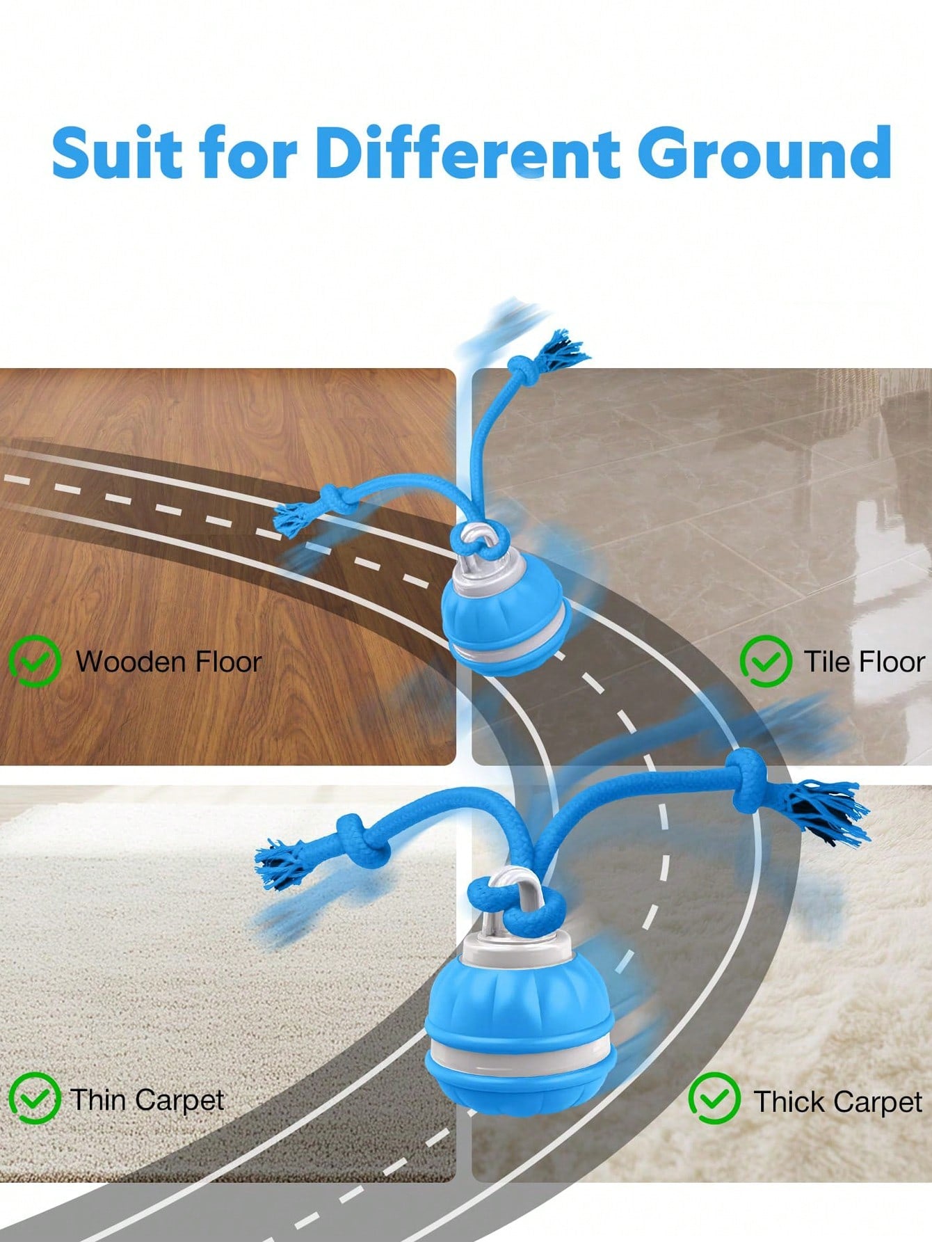 Smart Electric Dog Ball Toy, Motion Sensor Rolling Ball With Durable Rope Tail, Interactive Puppy Toy, Multiple Game Modes, USB Rechargeable Pet Toy, Suitable For Small And Medium Dogs Indoor Entertainment