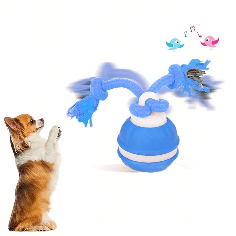 Smart Electric Dog Ball Toy, Motion Sensor Rolling Ball With Durable Rope Tail, Interactive Puppy Toy, Multiple Game Modes, USB Rechargeable Pet Toy, Suitable For Small And Medium Dogs Indoor Entertainment